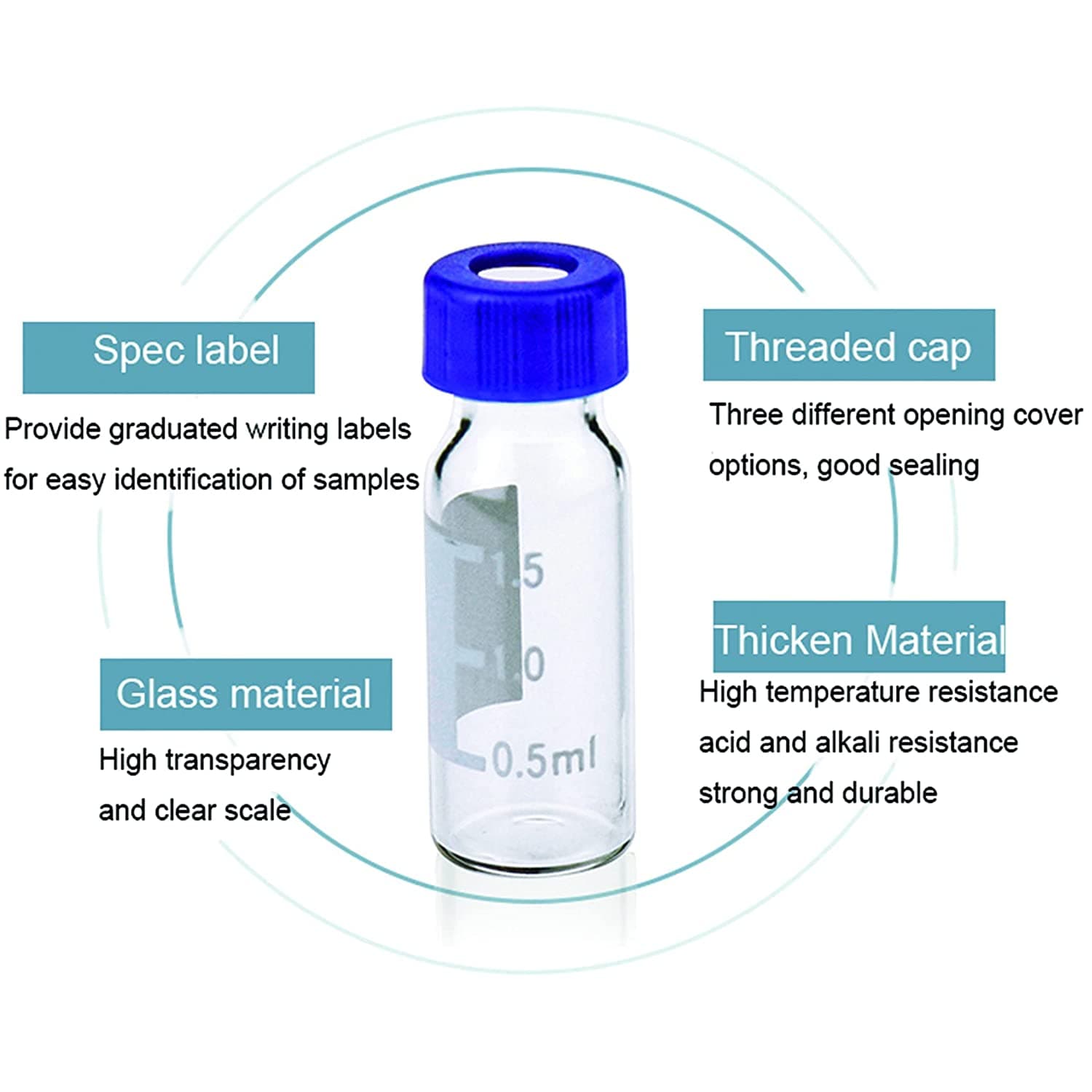 best price HPLC glass vials evaporation-proof seal